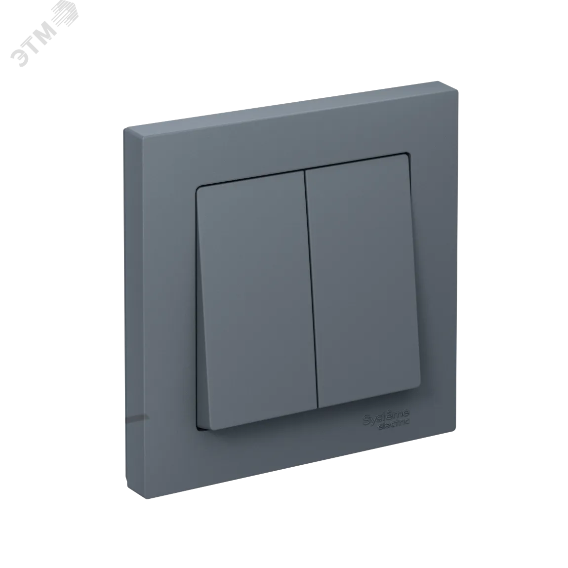Выключатель 2-кл. СП AtlasDesign 10А IP20 (сх. 5) 10AX в сборе грифель SE ATN000752