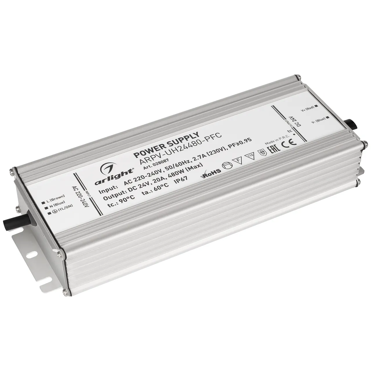 Блок питания ARPV-UH24480-PFC (24V, 20A, 480W) 028087