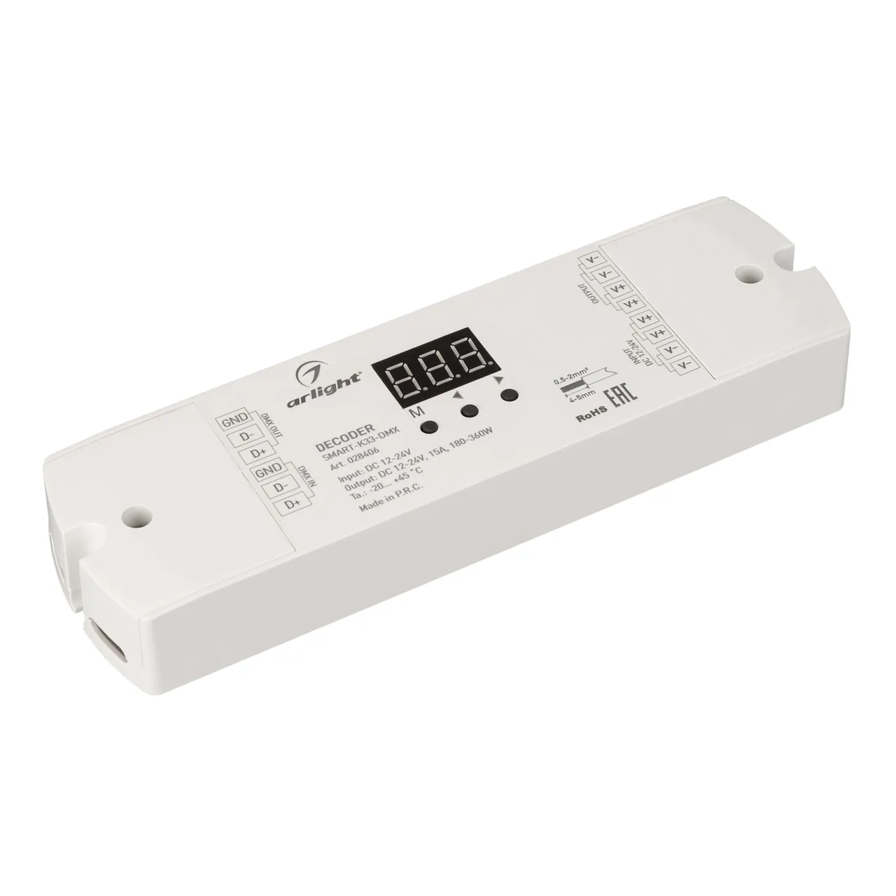 Декодер SMART-K33-DMX (12-24V, 1x15A) 028406