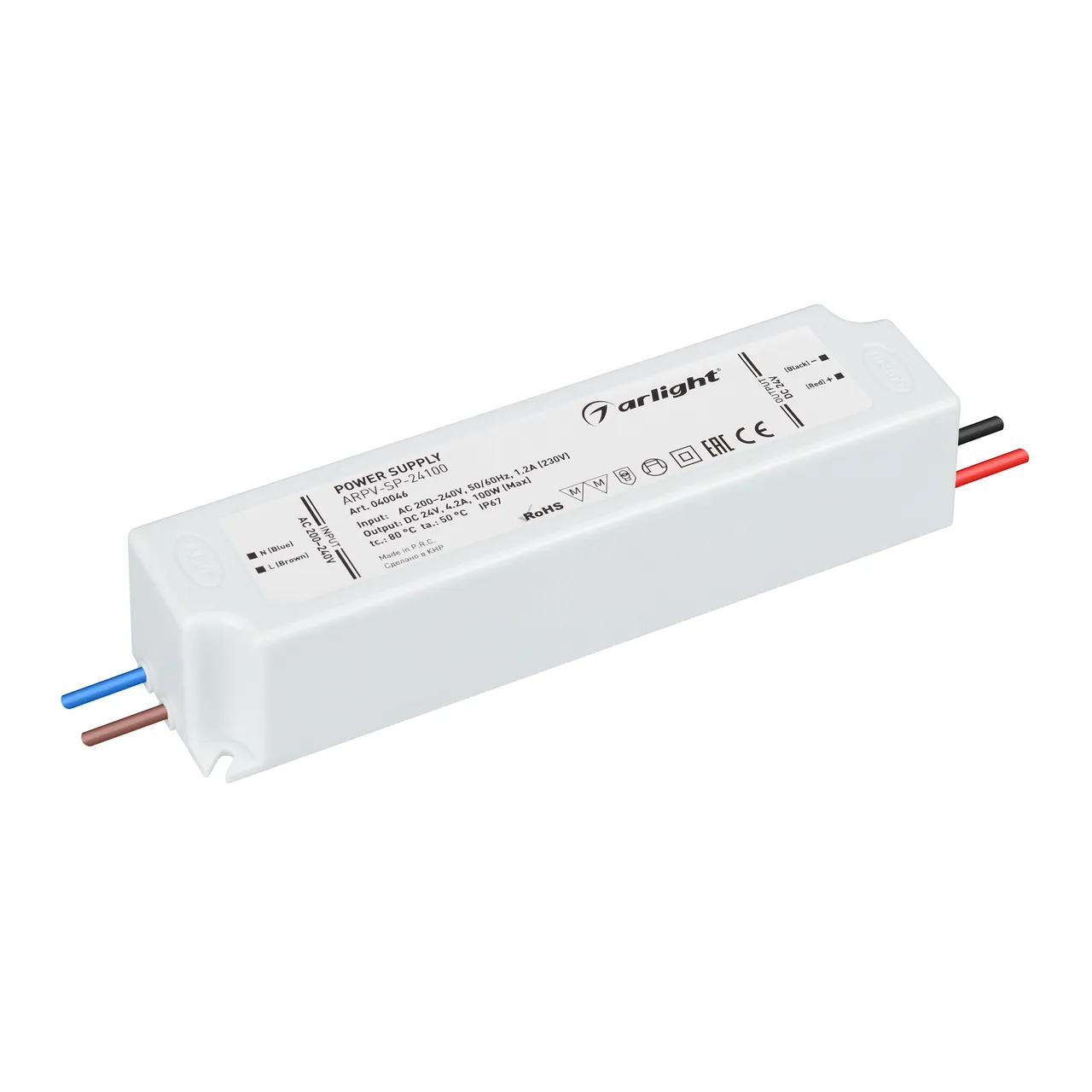 Блок питания ARPV-SP-24100 (24V, 4.2A, 100W) 040046