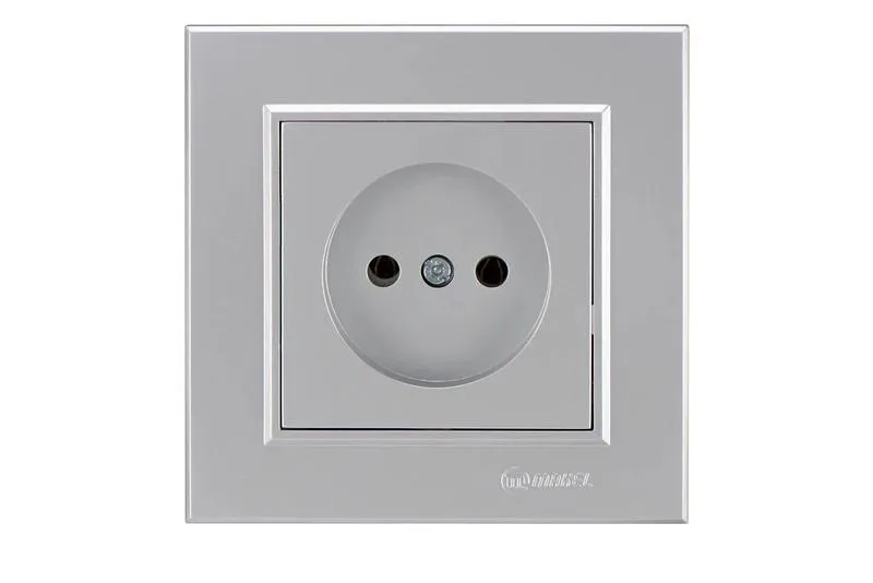 Розетка 1-м СП Karea 10А IP20 б/з сереб. 56065022