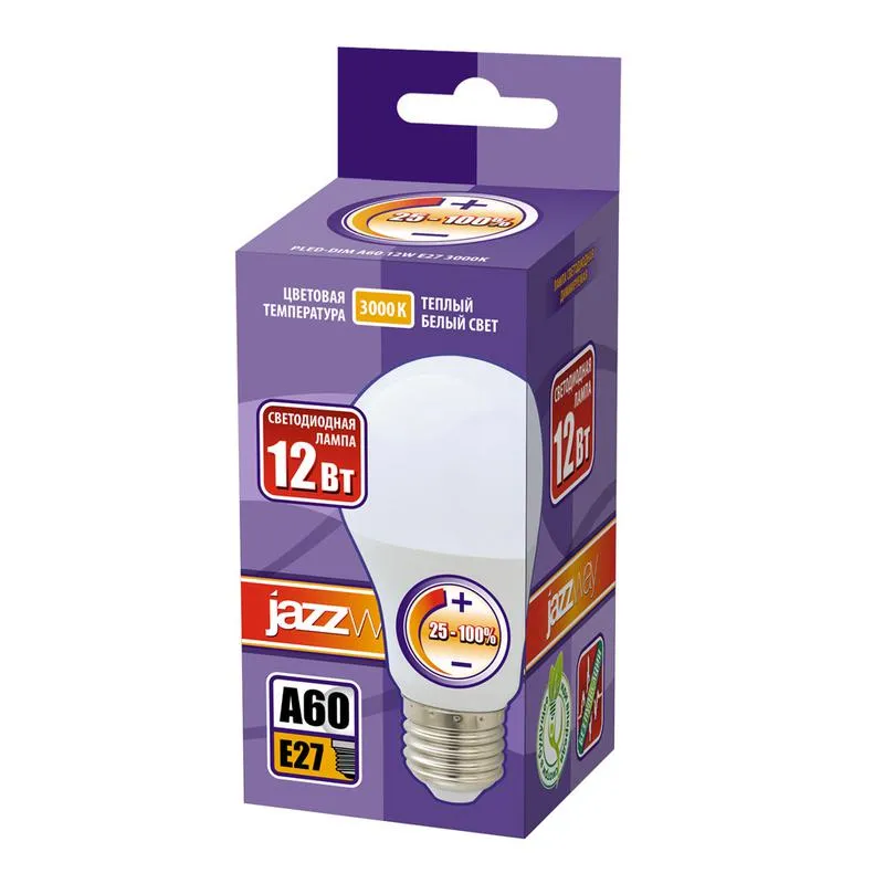 Лампа светодиодная PLED-DIM 12Вт A60 грушевидная 3000К тепл. бел. E27 1060лм 220-240В диммир. 2855879