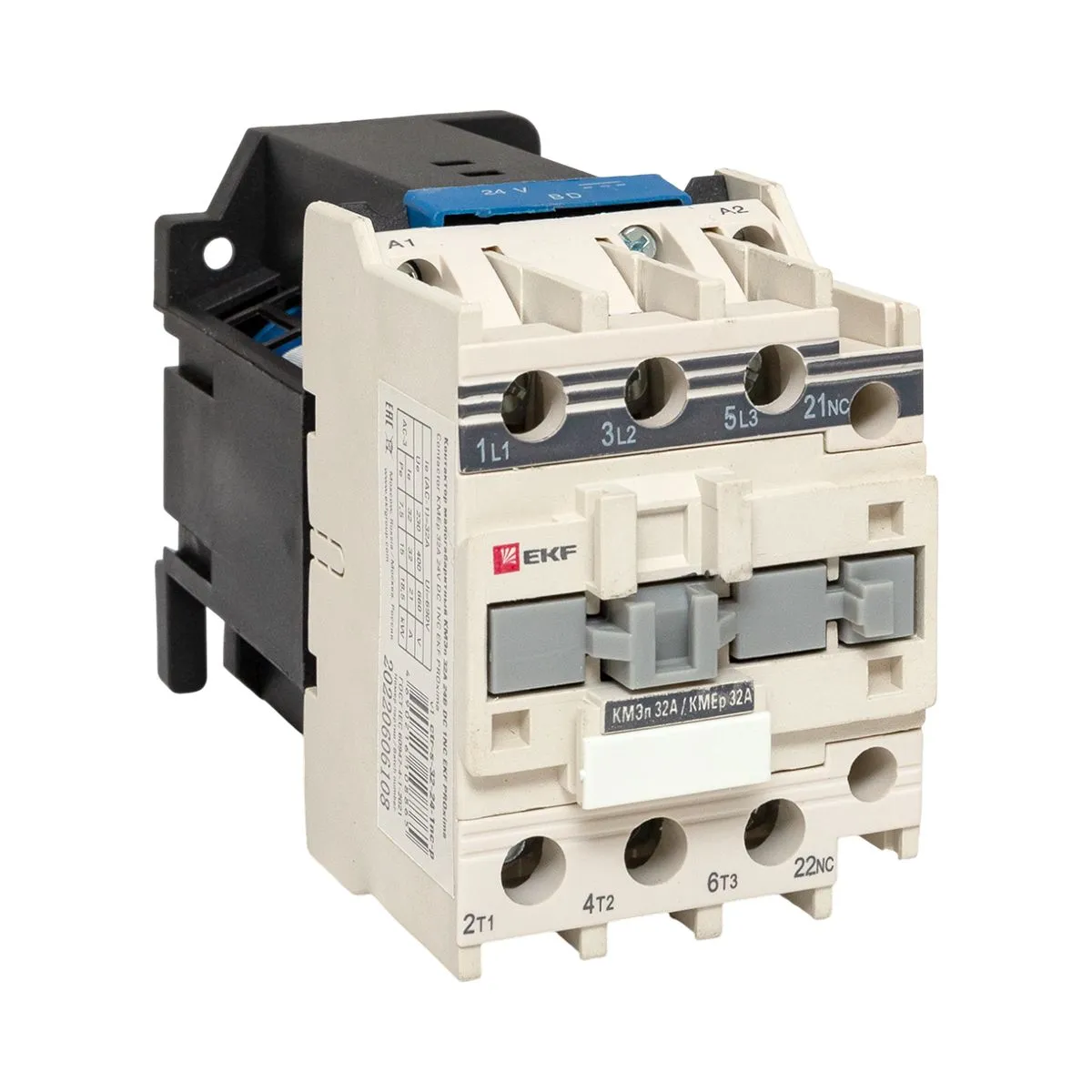 Контактор КМЭп малогабаритный 32А 24В DC 1NC PROxima ctr-s-32-24-1nc-p