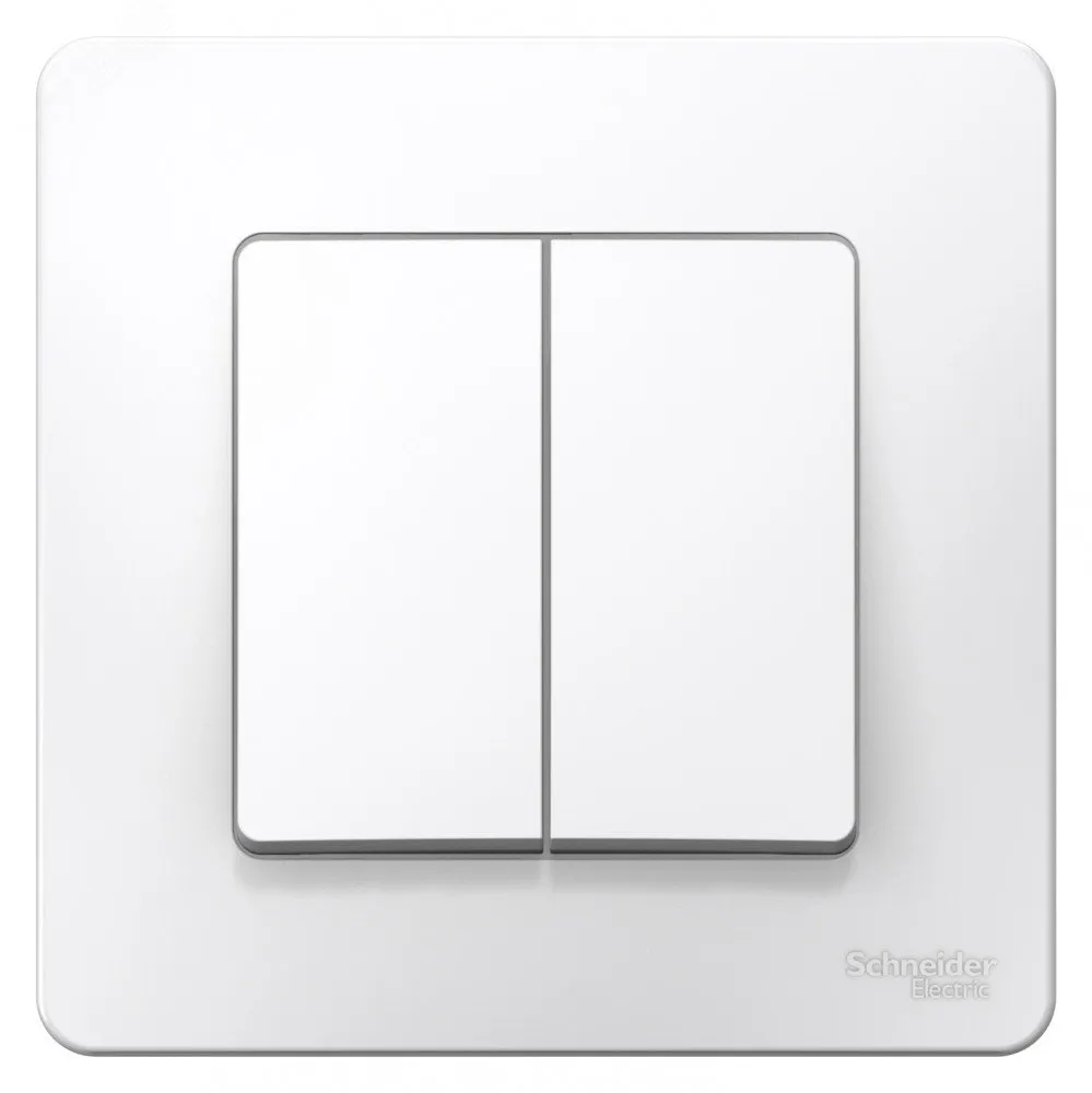 Переключатель проходной 2-кл. СП Blanca 10А IP20 (сх. 6+6) 250В бел. SE BLNVS106601