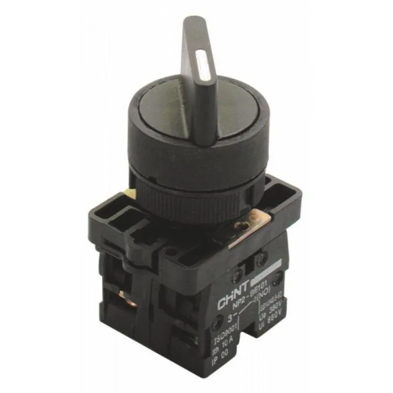 Переключатель NP2-ED25 2 положения фиксацией 1НО+1НЗ IP40 574100