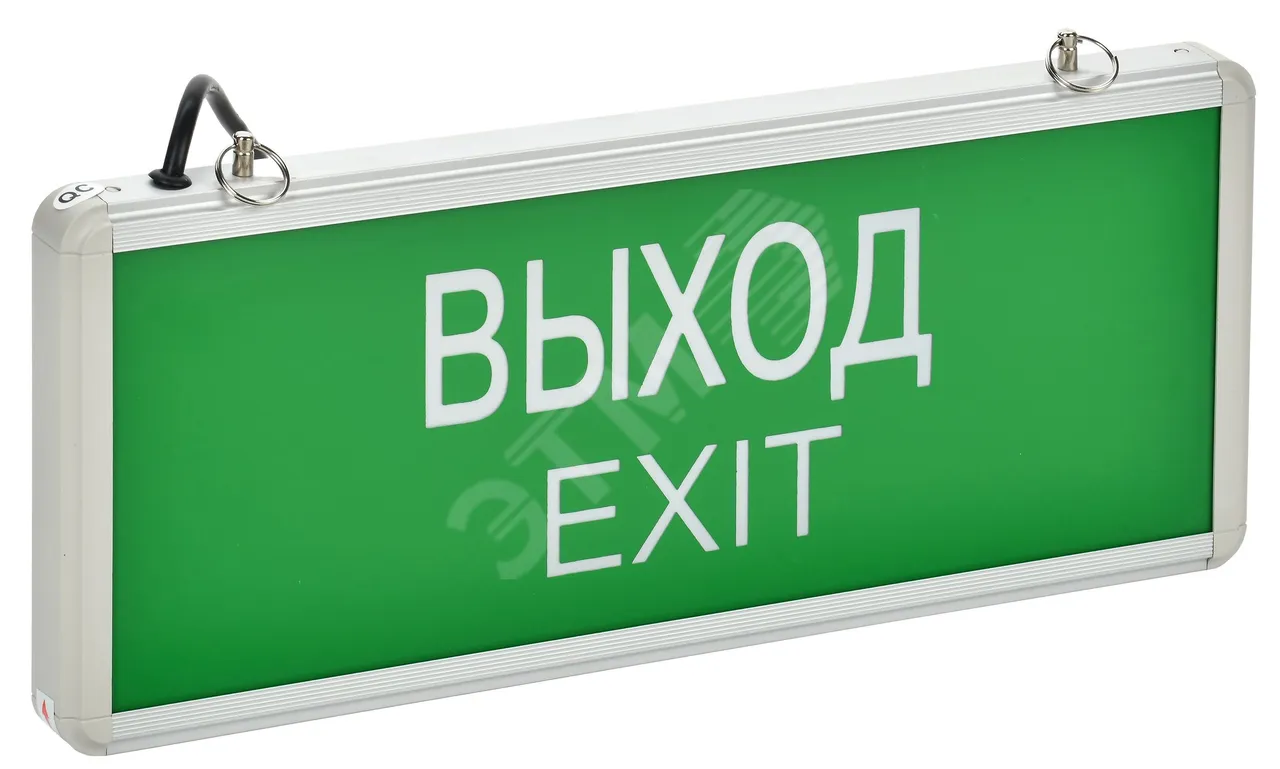 Светильник светодиодный ССА 1001 "ВЫХОД-EXIT" 3Вт аварийный односторонний IEK LSSA0-1001-003-K03
