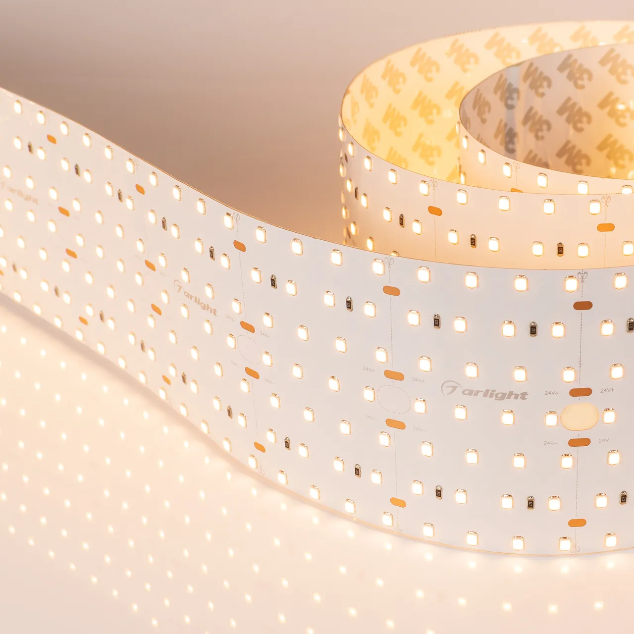 Лента S2-2500 24V Warm 2700K 85mm (2835, 560 LED/m, LUX) 023409