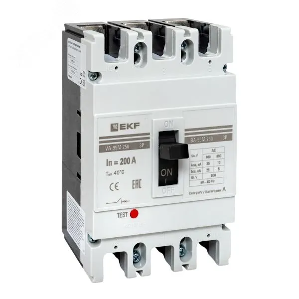 Выключатель автоматический 3п 250/200А 35кА ВА-99М PROxima mccb99-250-200m