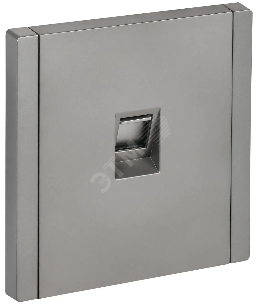 FORTE&PIANO Розетка компьютерная RJ45 кат.5E FP532 сталь IEK FP-K10-1-K46