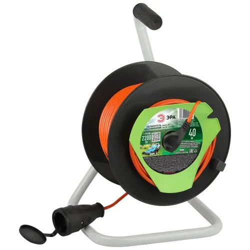 Удлинитель на катушке 1х40м без заземл. RP-1-2x1-40m ПВС 2x1 Б0059771