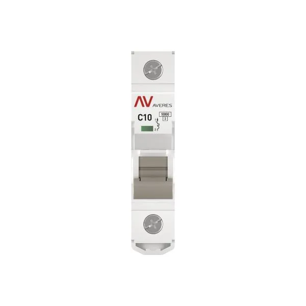 Выключатель автоматический модульный 1п C 10А 10кА AV-10 AVERES EKF mcb10-1-10C-av