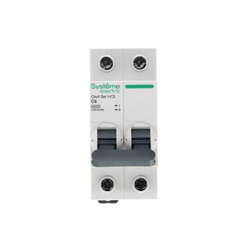 Выключатель автоматический модульный 2п C 6А 4.5кА City9 Set 230В SE C9F34206