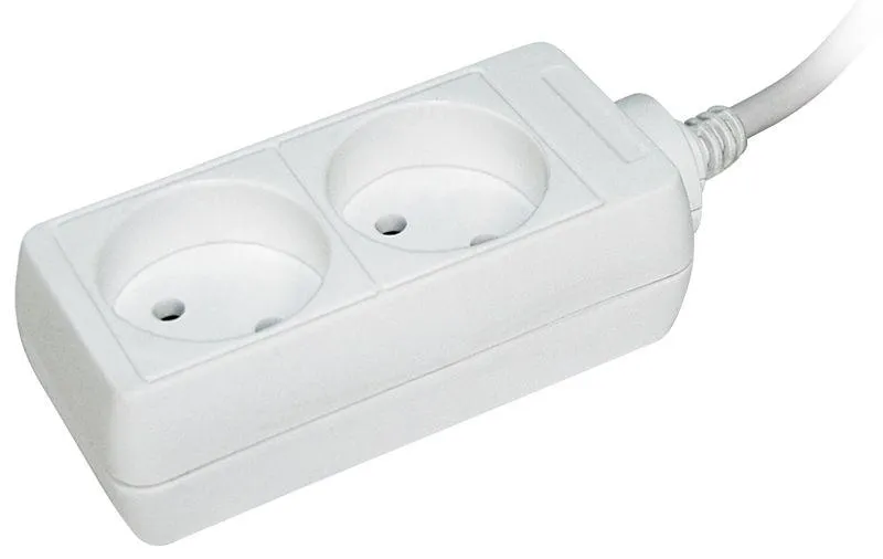 Удлинитель 2х1.5м без заземл. 10А IP20 У2 2P 250В 2х0.75 WYP10-06-02-01-N
