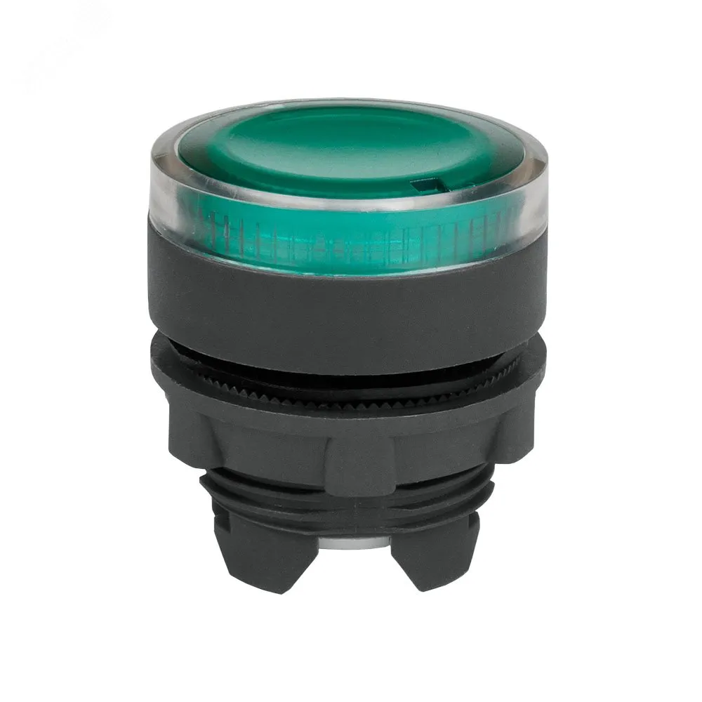 Головка кнопки OptiSignal D22 A5-PL-3 с подсветкой зеленая пластик ZB5AW333 332306