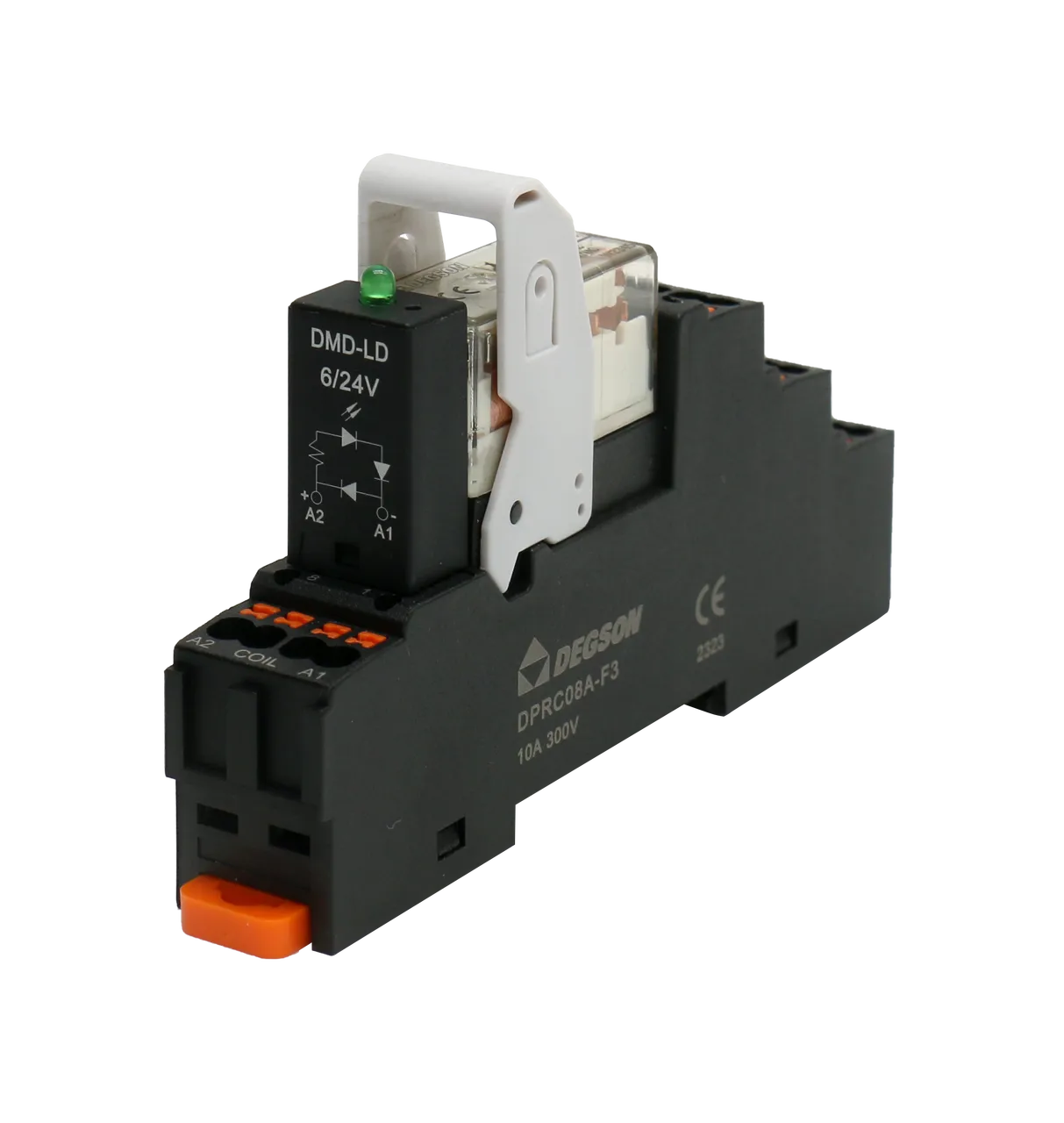 Реле с колодкой DRPBP-2C-LD-D24