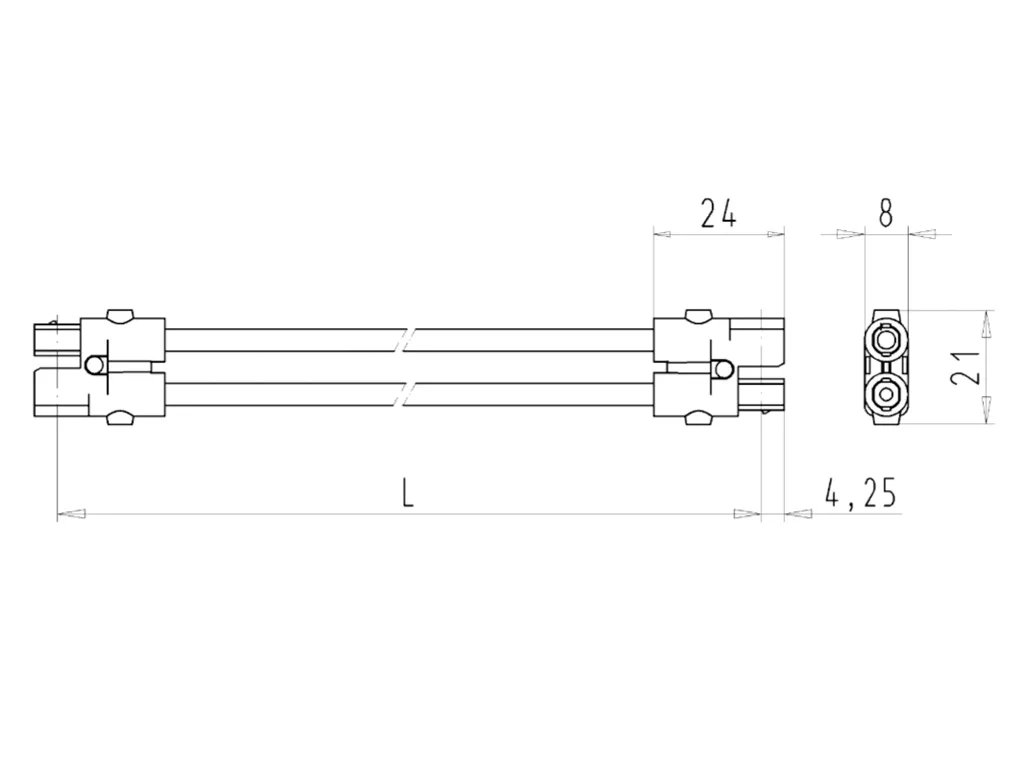 Кабельная сборка ST16/2BS K1 BS25 12 WS