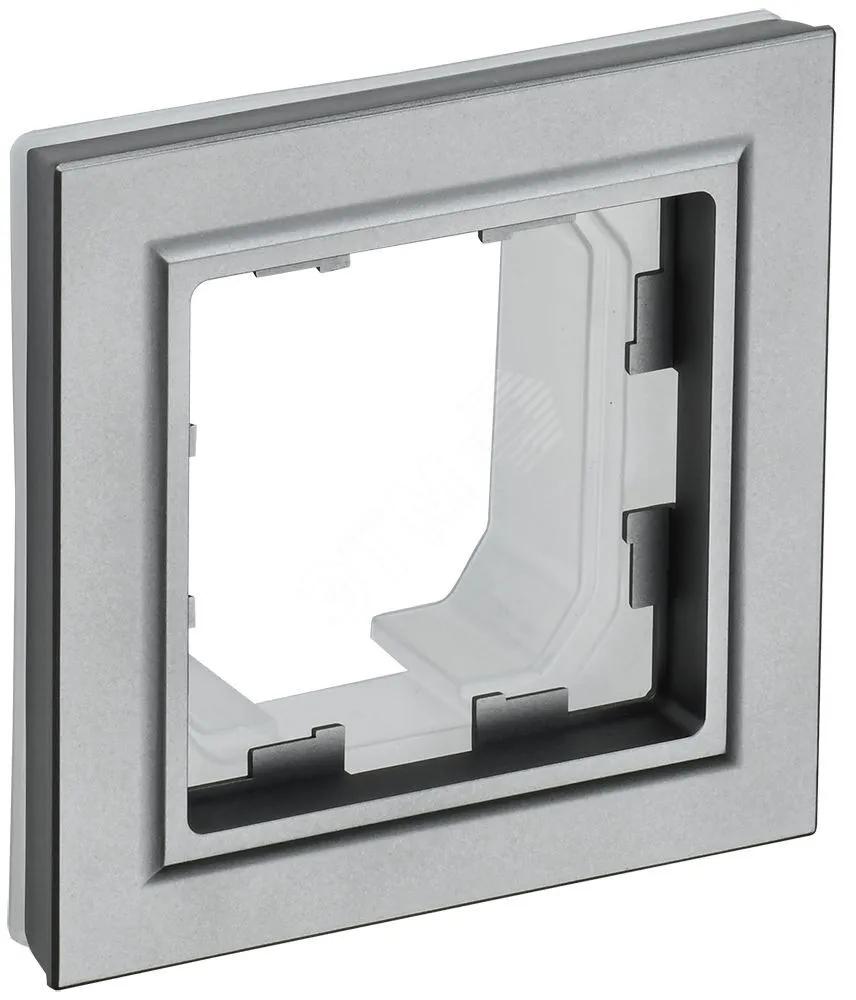 BRITE Рамка 1-мест. IP44 РУ-1-БрС-44 сталь BR-M12-44-K46