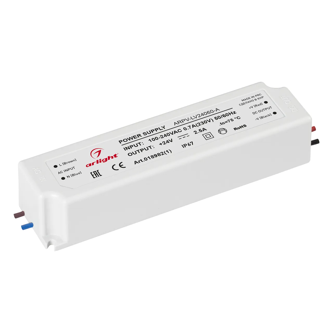 Блок питания ARPV-LV24060-A (24V, 2.5A, 60W) 018982(1)
