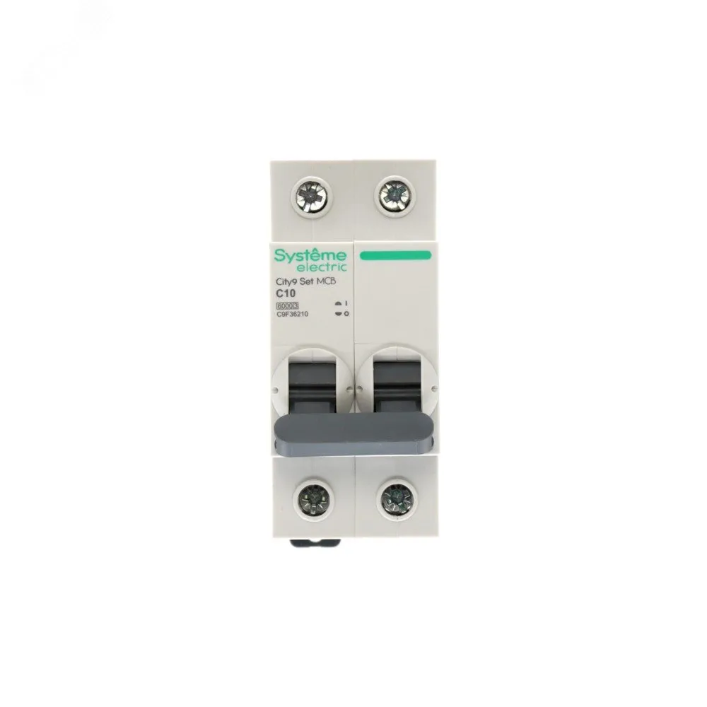City9 Set Автоматический выключатель (АВ) С 10А 2P 6kA 230В (6шт) C9F36210
