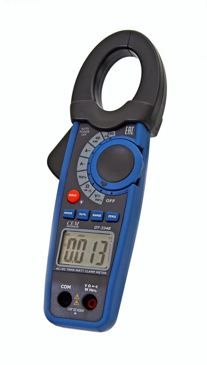 DT-3348  Клещи электроизмерительные, ваттметр