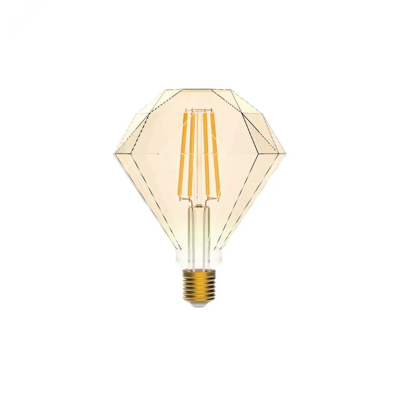 Лампа светодиодная филаментная Smart Home DIM+CCT E27 Diamond Golden 6,5 Вт 2000-5500 К 1/40 1370112