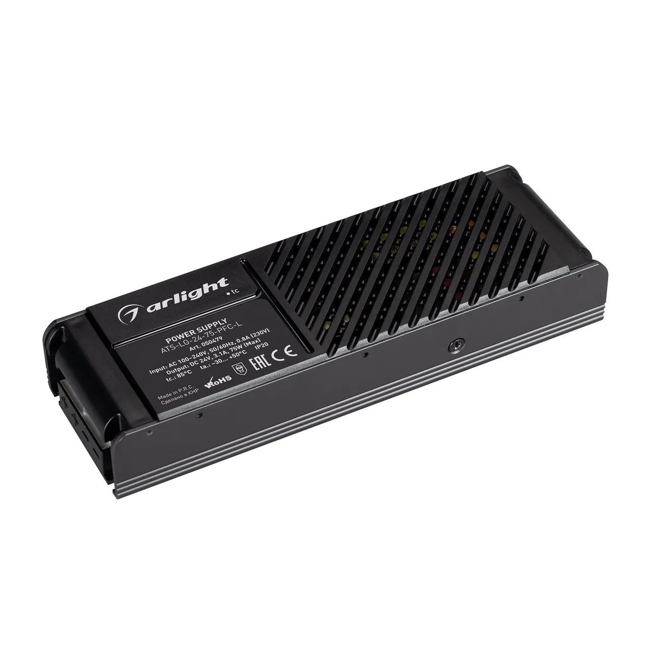 Блок питания ATS-LG-24-75-PFC-L (24V, 3.1A, 75W) 050479
