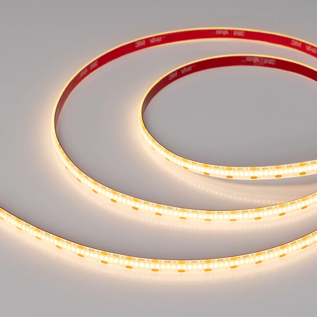 Лента герметичная COB-SE-X360-8mm 5V Warm2700 (5 W/m, IP65, CSP, 5m) 041710