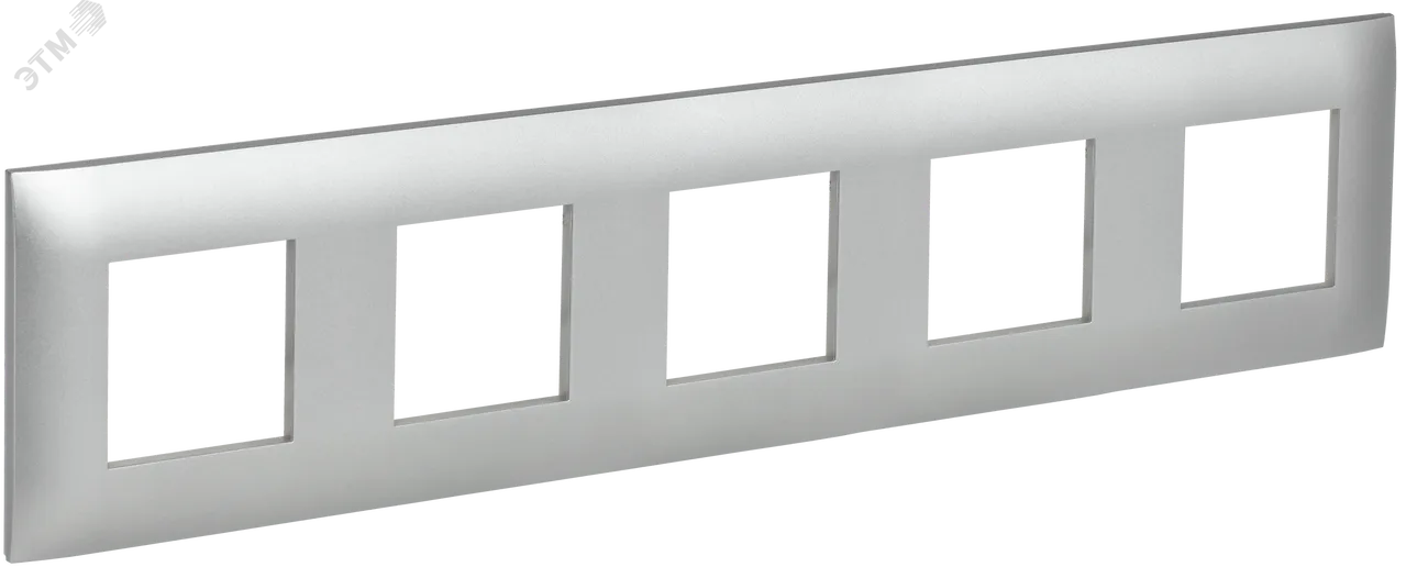 SKANDY Рамка 5-местная SK-F05S серебряный IEK SK-M52-K23