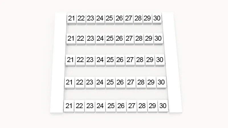 Маркировка (в кассетах) DEK5-50P-19-20Z(H)