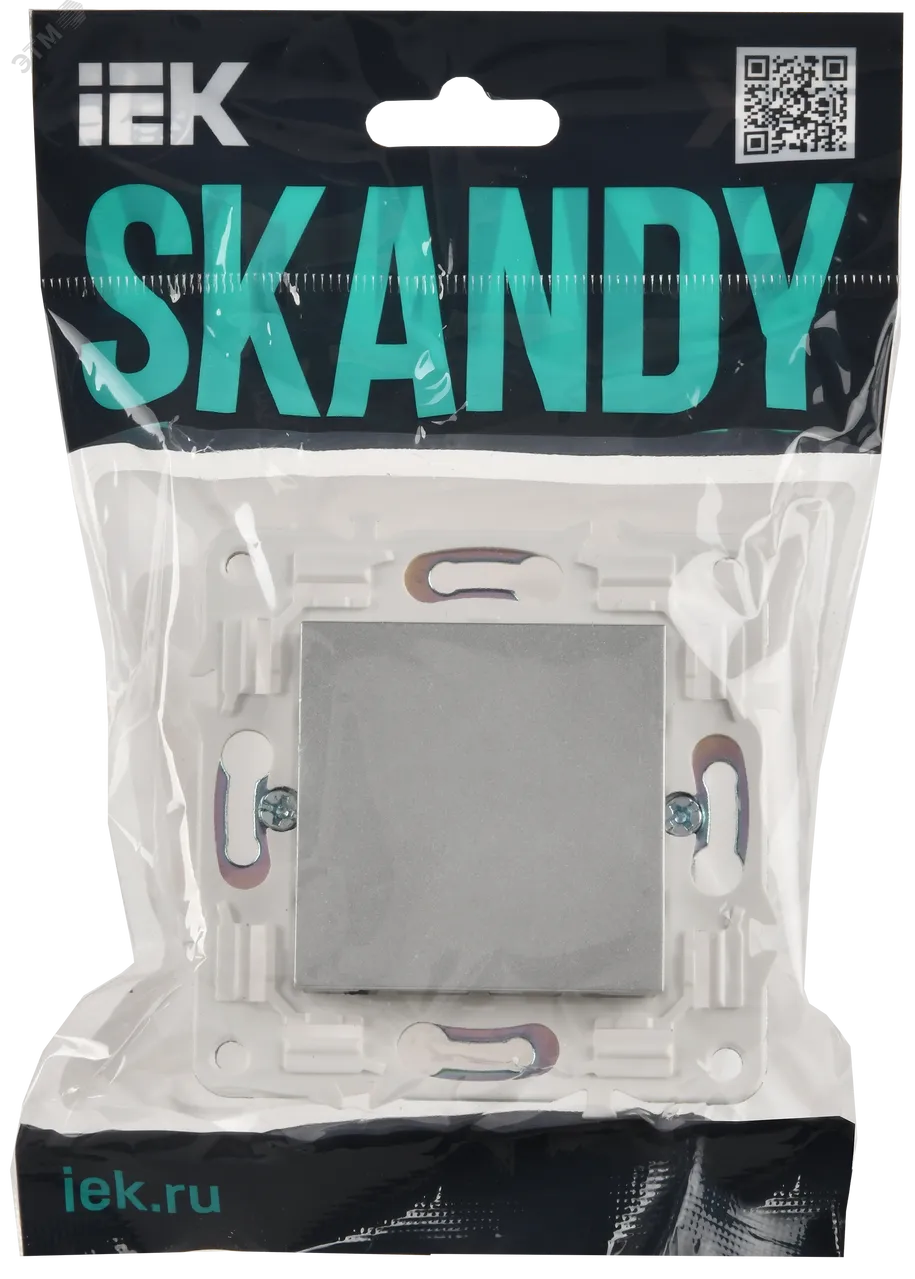 SKANDY Заглушка с суппортом SK-C01S серебряный IEK SK-PL10-K23