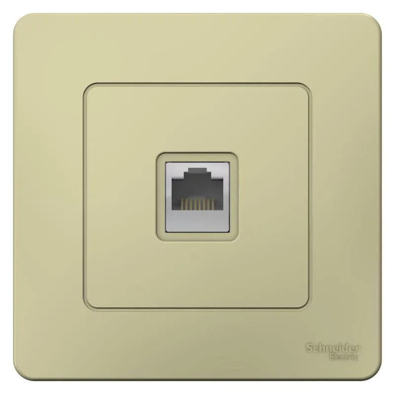 Розетка компьютерная 1-м СП Blanca RJ45 кат.5E беж. SE BLNIS045007
