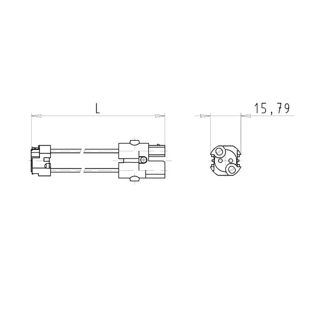 Кабельная сборка ST16/2N S BS75 06 WS
