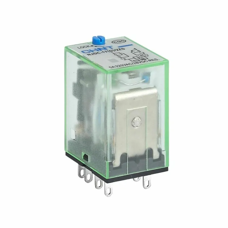 Реле промежуточное с кнопкой тестирования NJDC-17(D)/2Z 2 конт. с инд. LED 10А AC 220В 651132