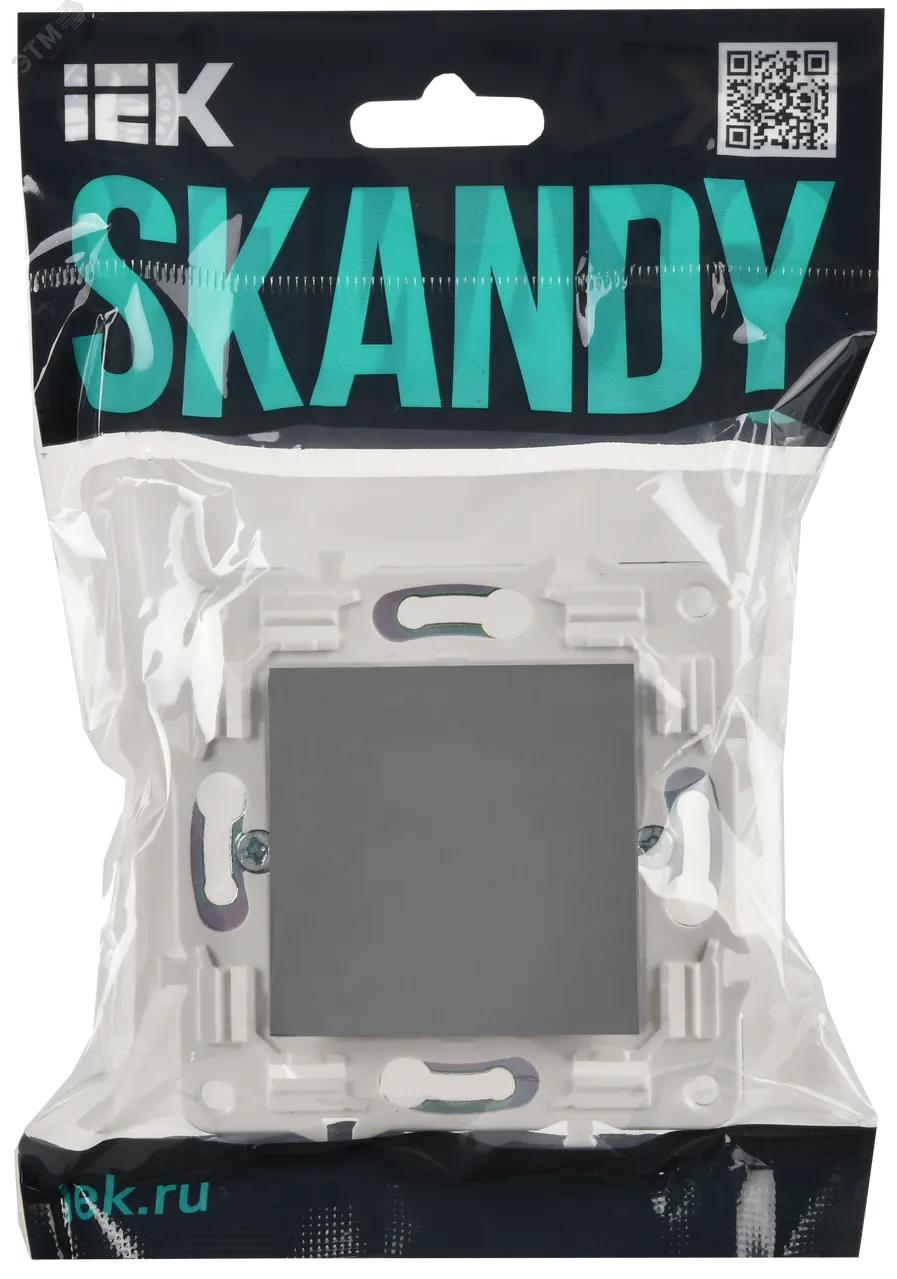 SKANDY Заглушка с суппортом SK-C01Gr серый IEK SK-PL10-K03
