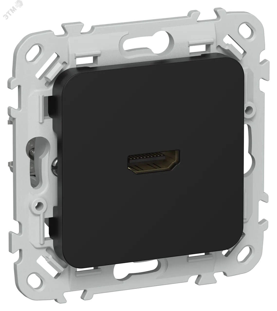 FLITE Розетка HDMI РШДМА-ФлЧ черный IEK FI-H10-K02