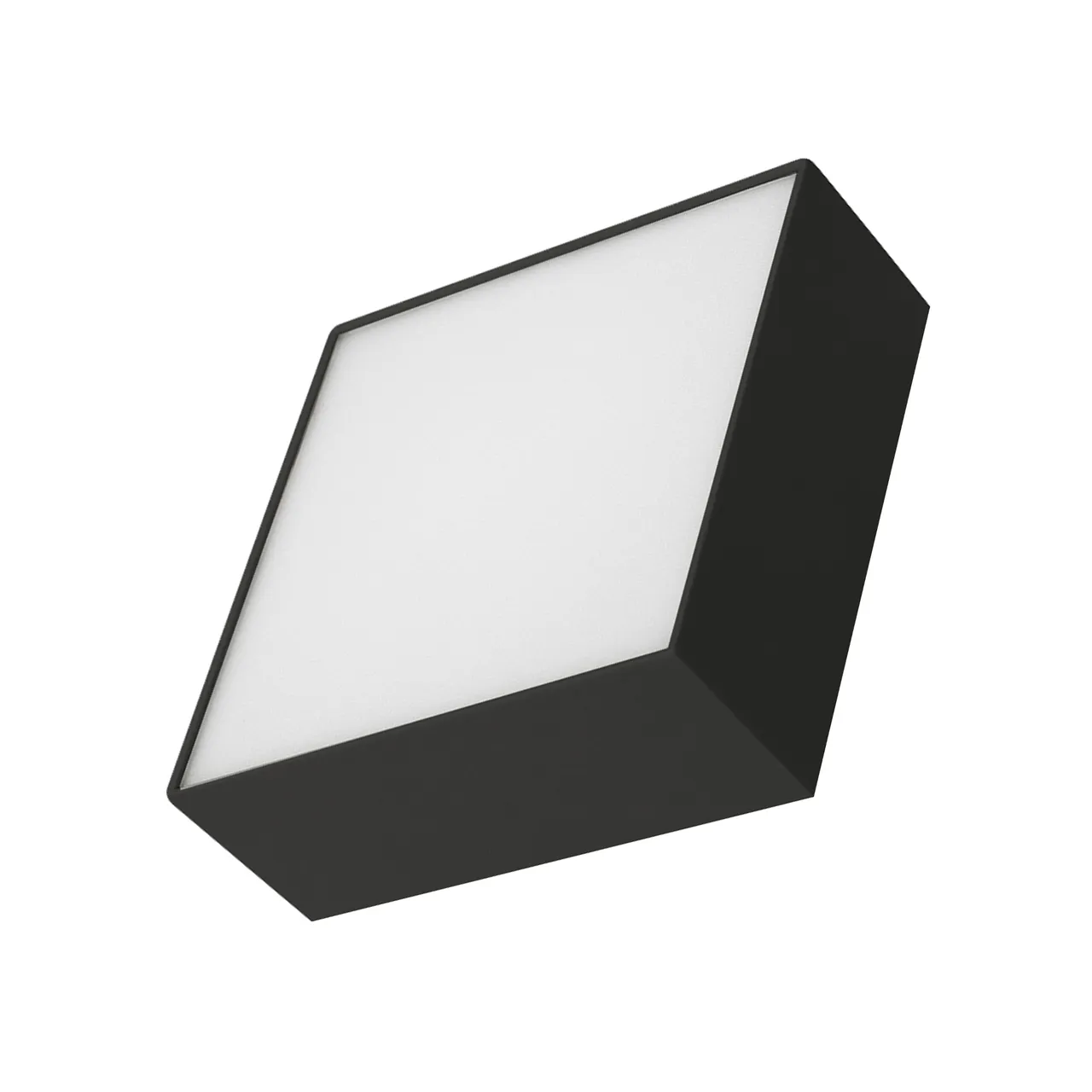 Светильник SP-QUADRO-S175x175-16W Warm3000 (BK, 120 deg, 230V) 034783