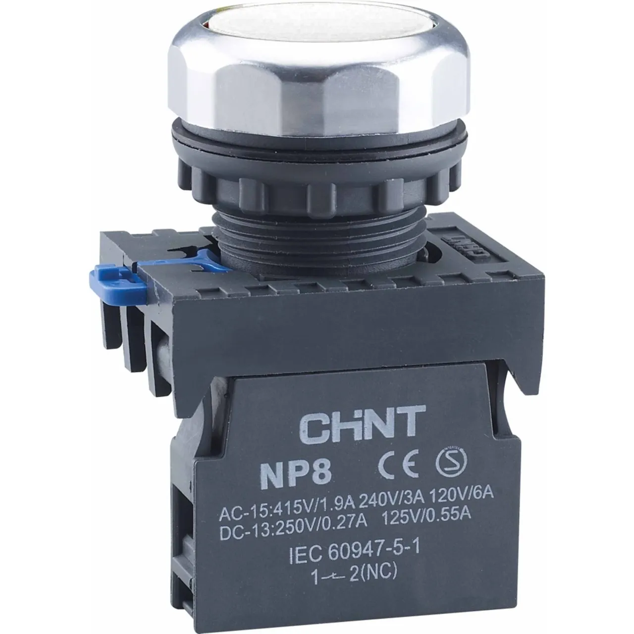 Кнопка управления NP8-10BND 1НО белая AC/DC24В(LED) IP65 (R) 667862
