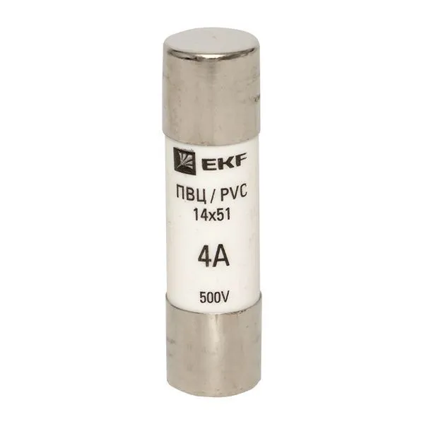 Вставка плавкая цилиндрическая ПВЦ 14х51 4А pvc-14x51-4