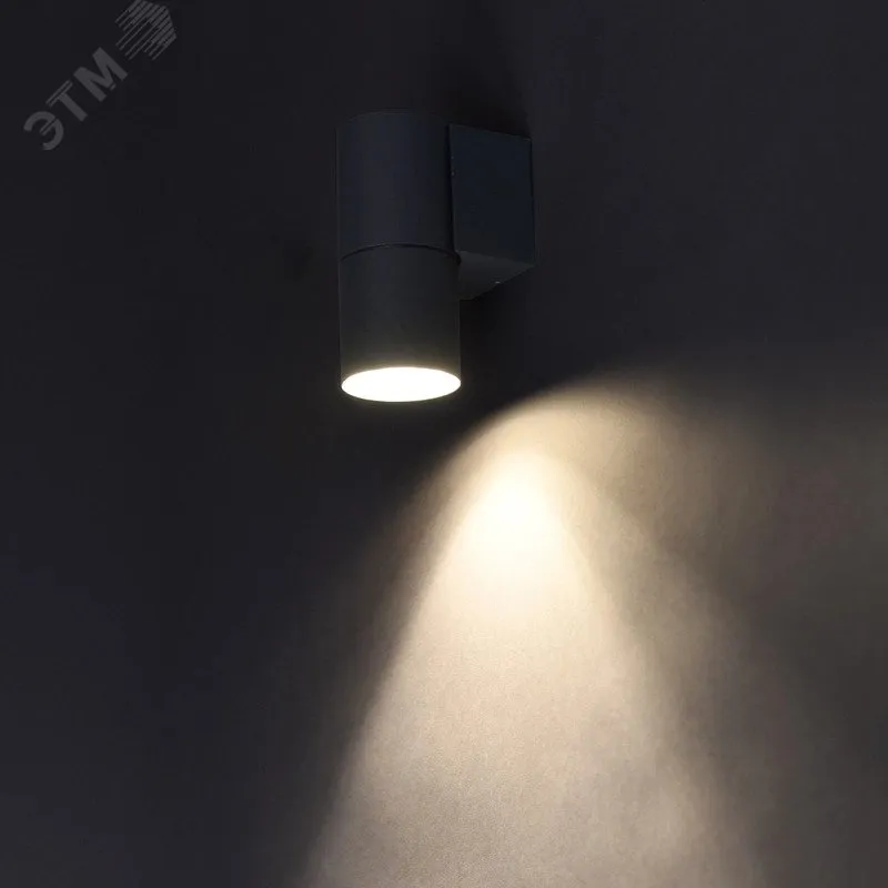 LIGHTING Светильник уличный 5107 настенный под лампу GU10 IP65 черный IEK LT-UBU0-5107-GU10-1-K02