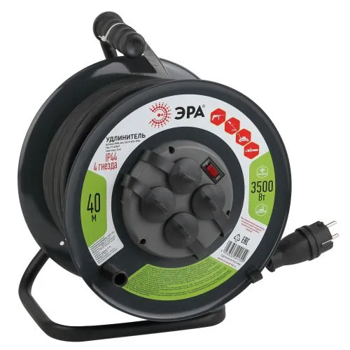 Удлинитель на метал. катушке 4х40м с заземл. 16А IP44 RMx-4es-3х2.5-40m-IP44(KG) КГ 3х2.5 Б0043059