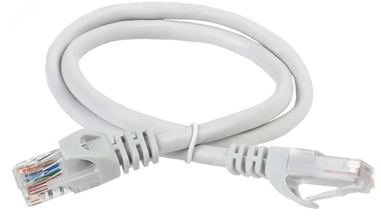 Патч-корд категория 5Е UTP 0.5м серый PC01-C5EU-05M
