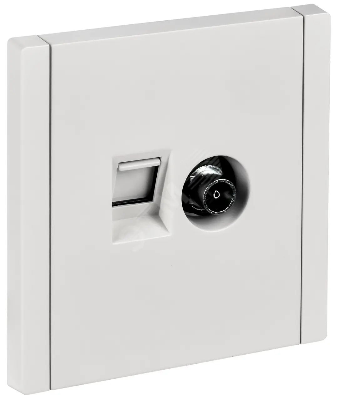 FORTE&PIANO Розетка двойная TV+RJ45 кат.5E FP236 белый IEK FP-AK20-1-K01