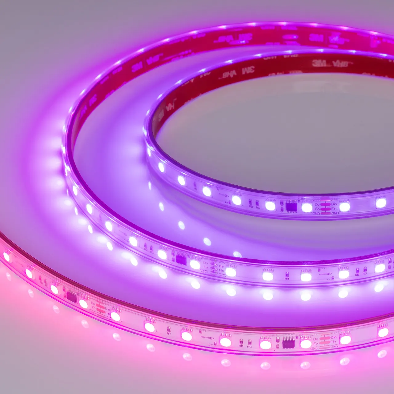 Лента герметичная SPI-PFS-B60-12mm 24V RGB-PX6-BPT (12 W/m, IP68, 5060, 5m) 039602