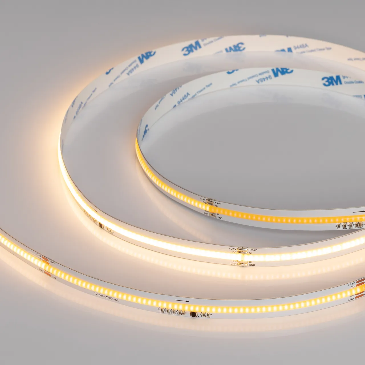Лента SPI-COB-X378-12mm 24V Warm2700-PX63-BPT (7 W/m, IP20, 5m) 041737