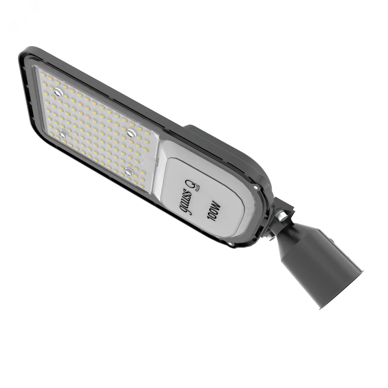 Светильник уличный Qplus 100W 12000lm 5000K 120-260V IP65 455*180*49мм черный КСС "Ш" LED 1/4 629535300