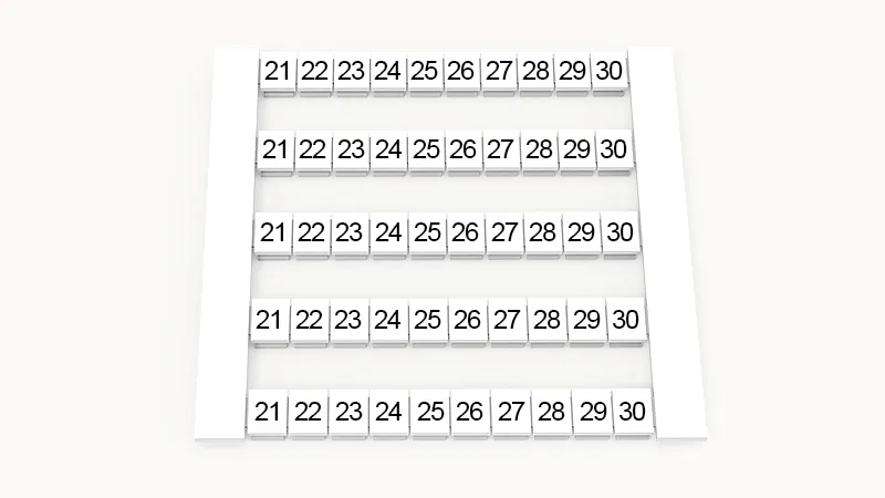 Маркировка (в кассетах) DEK6-50P-19-06Z(H)
