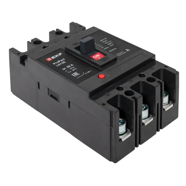 Автоматический выключатель LS125 18кА 3P 20А ProPact EKF