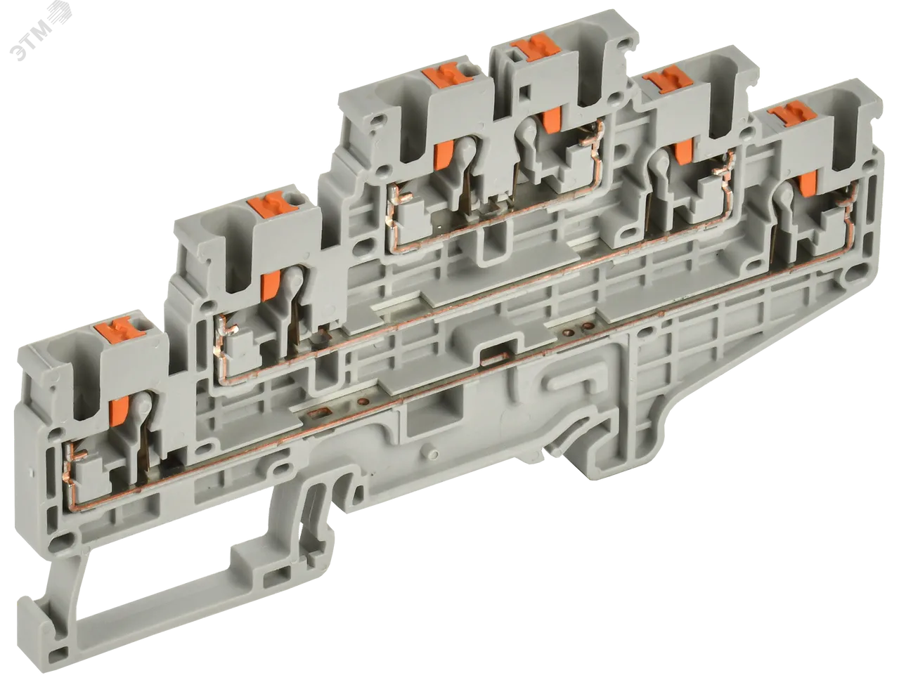 Колодка клеммная CP-ML 3 ур. 2,5мм2 серая YCT23-00-3-K03-002