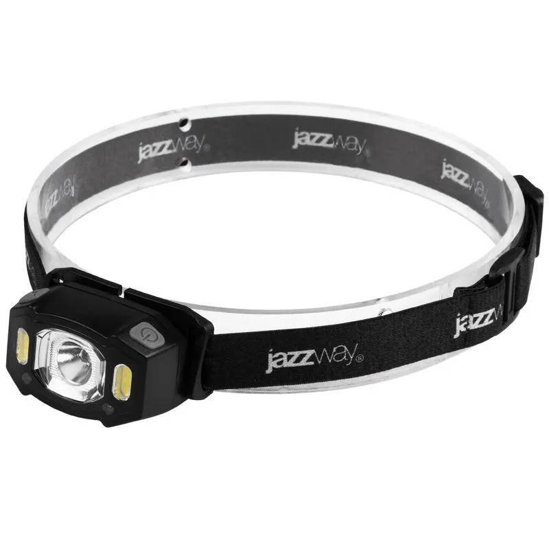 Фонарь аккумуляторный налобный AccuH3-L5W-bk LED 5Вт + 2хRED SMD IP54 5 режимов: 100проц. 180лм 3.5ч/50проц. 110лм 5.5ч/30проц. 65лм 15ч/красн. 28ч/мигающ. красн. 12ч аккум. управл. жестами черн. 5036703