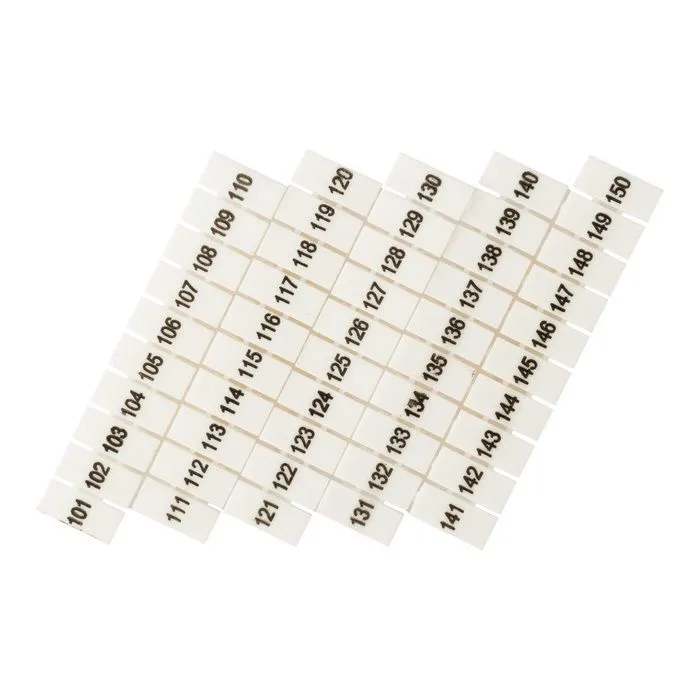 Маркеры для JXB-ST 2,5 с нумерацией 100-150 (100 шт.) PROxima zb-st-2.5-100-150